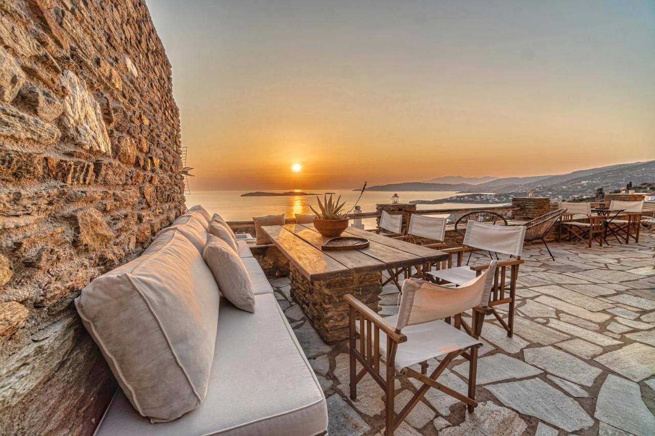 Irida Villa - Sea & Sunset Flats By Explore Andros Batsi  Bagian luar foto