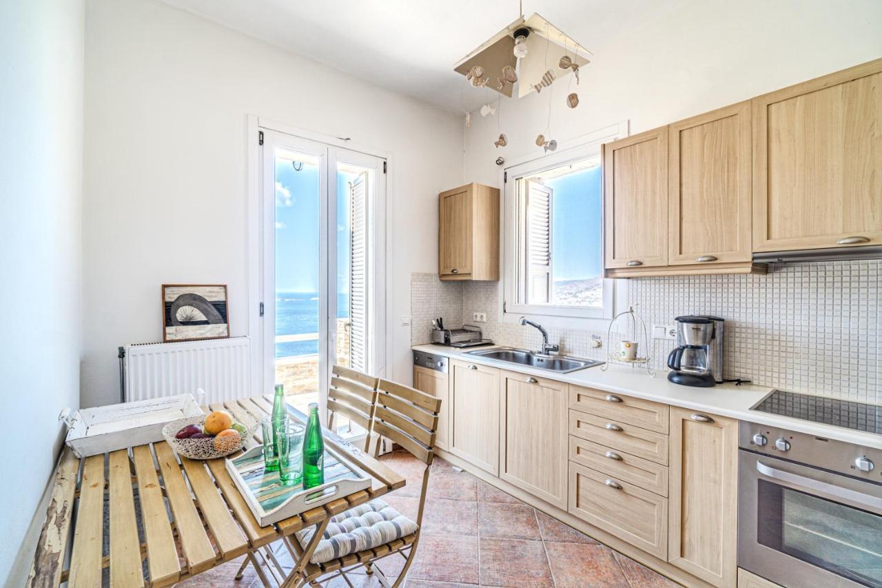 Irida Villa - Sea & Sunset Flats By Explore Andros Batsi  Bagian luar foto